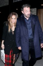 JENNIFER LOPEZ and Ben Affleck Out for Date Night in Beverly Hills 01/31/2022