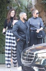 JENNIFER LOPEZ and Benny Medina at Bel Air Hotel 02/11/2022
