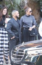 JENNIFER LOPEZ and Benny Medina at Bel Air Hotel 02/11/2022