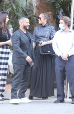 JENNIFER LOPEZ and Benny Medina at Bel Air Hotel 02/11/2022