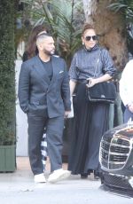 JENNIFER LOPEZ and Benny Medina at Bel Air Hotel 02/11/2022