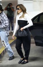 JENNIFER LOPEZ Arrives at Lucky Strike in Hollywood 02/26/2022