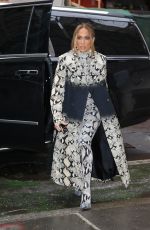 JENNIFER LOPEZ Arrives at NBC Studios in New York 02/03/2022