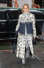 JENNIFER LOPEZ Arrives at NBC Studios in New York 02/03/2022