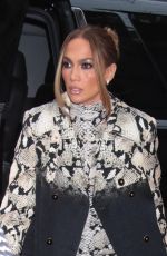 JENNIFER LOPEZ Arrives at NBC Studios in New York 02/03/2022