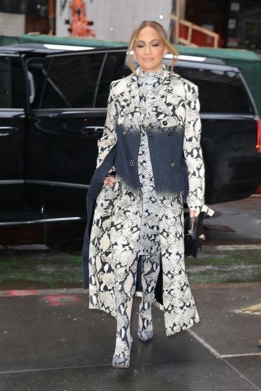 JENNIFER LOPEZ Arrives at NBC Studios in New York 02/03/2022