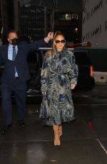 JENNIFER LOPEZ Arrives at Today Show in New York 02/03/2022