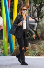 JESSICA ALBA Arrives at Her Honest Company Headquarters in Playa Vista 02/09/2022