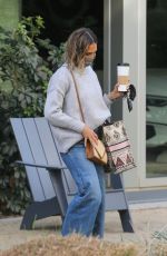 JESSICA ALBA Arrives at Her Honest Company Headquarters in Playa Vista 02/22/2022