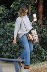 JESSICA ALBA Arrives at Her Honest Company Headquarters in Playa Vista 02/22/2022