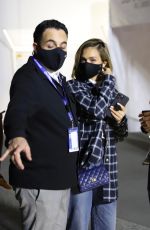 JESSICA ALBA Leaves SoFi Stadium in Los Angeles 01/30/2022