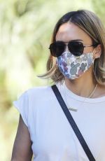 JESSICA ALBA Out at a Park in Los Angeles 02/06/2022