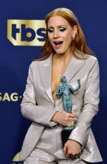 JESSICA CHASTAIN at 28th Annual Screen Actors Guild Awards in Santa Monica 02/27/2022