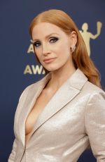 JESSICA CHASTAIN at 28th Annual Screen Actors Guild Awards in Santa Monica 02/27/2022