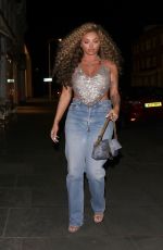 JESY NELSON Out for Dinner at Ours Restaurant in Knightsbridge 02/26/2022
