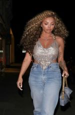 JESY NELSON Out for Dinner at Ours Restaurant in Knightsbridge 02/26/2022