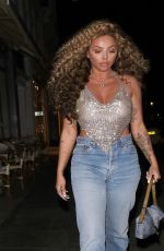 JESY NELSON Out for Dinner at Ours Restaurant in Knightsbridge 02/26/2022