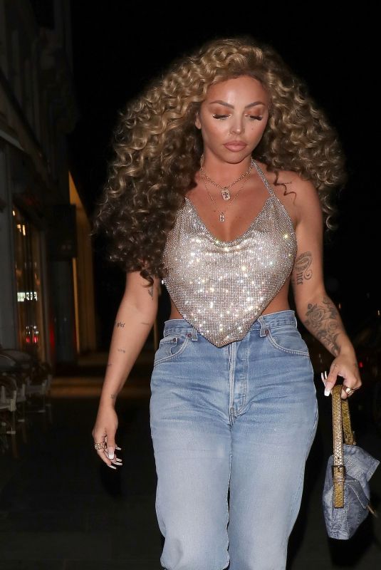 JESY NELSON Out for Dinner at Ours Restaurant in Knightsbridge 02/26/2022