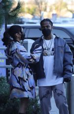 JHENE AIKO Arrives at SoFi Stadium in Los Angeles 01/30/2022