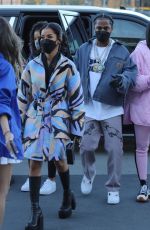 JHENE AIKO Arrives at SoFi Stadium in Los Angeles 01/30/2022