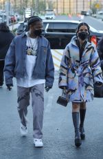 JHENE AIKO Arrives at SoFi Stadium in Los Angeles 01/30/2022
