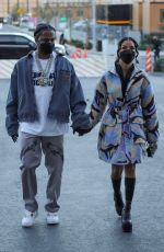 JHENE AIKO Arrives at SoFi Stadium in Los Angeles 01/30/2022