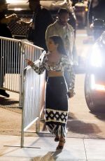 JHENE AIKO Leaves Super Bowl LVI at SoFi Stadium in Inglewood 02/13/2022