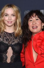 JODIE COMER and SANDRA OH at Killing Eve Season 4 Photocall in Beverly Hills 02/08/2022