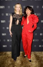 JODIE COMER and SANDRA OH at Killing Eve Season 4 Photocall in Beverly Hills 02/08/2022