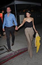 JORDANA BREWSTER and Mason Morfit Out for Dinner in Santa Monica 02/09/2022