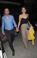 JORDANA BREWSTER and Mason Morfit Out for Dinner in Santa Monica 02/09/2022