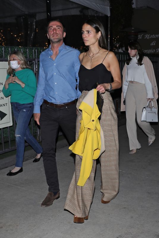 JORDANA BREWSTER and Mason Morfit Out for Dinner in Santa Monica 02/09/2022