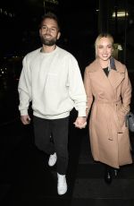 JORGIE PORTER Out for Dinner Date at The Ivy Restaurant in Manchester 02/13/2022