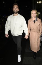 JORGIE PORTER Out for Dinner Date at The Ivy Restaurant in Manchester 02/13/2022