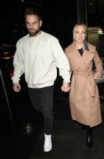 JORGIE PORTER Out for Dinner Date at The Ivy Restaurant in Manchester 02/13/2022