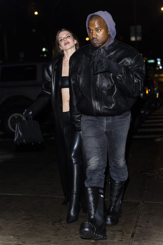 JULIA FOX and Kanye West Arrives at Lucien on Her 32nd Birthday in New York 02/02/2022