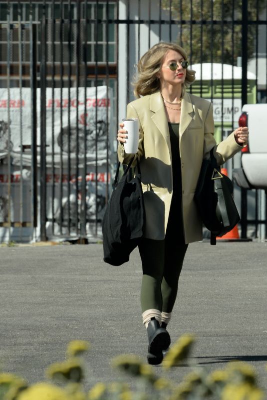 JULIANNE HOUGH heading to a Dance Studio in Hollywood 02/18/2022