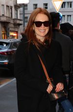 JULIANNE MOORE Out at Milan Fashion Week 02/25/2022