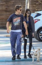 KAIA GERBER and Austin Butler Out with Their Dog in Los Angeles 02/06/2022