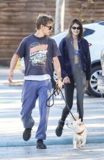 KAIA GERBER and Austin Butler Out with Their Dog in Los Angeles 02/06/2022