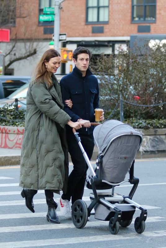 Karlie KARLIE KLOSS and Joshua Kushner Out with Their Baby in New York 02/15/2022