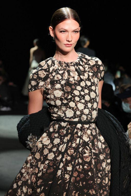 KARLIE KLOSS at Brandon Maxwell Runway Show at New York Fashion Week 02/12/2022