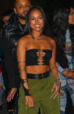 KARRUECHE TRAN Leaves The Highlight Room in Los Angeles 02/09/2022