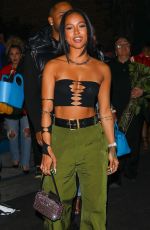 KARRUECHE TRAN Leaves The Highlight Room in Los Angeles 02/09/2022