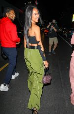 KARRUECHE TRAN Leaves The Highlight Room in Los Angeles 02/09/2022