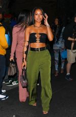 KARRUECHE TRAN Leaves The Highlight Room in Los Angeles 02/09/2022