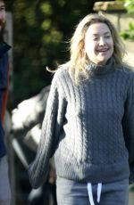 KATE HUDSON and Danny Fujikawa Out Walking in Los Angeles 02/20/2022
