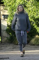 KATE HUDSON and Danny Fujikawa Out Walking in Los Angeles 02/20/2022