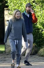 KATE HUDSON and Danny Fujikawa Out Walking in Los Angeles 02/20/2022