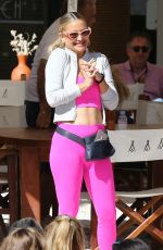 KATE HUDSON Arrives at a Yoga Event at Nikki Beach in Miami 02/27/2022